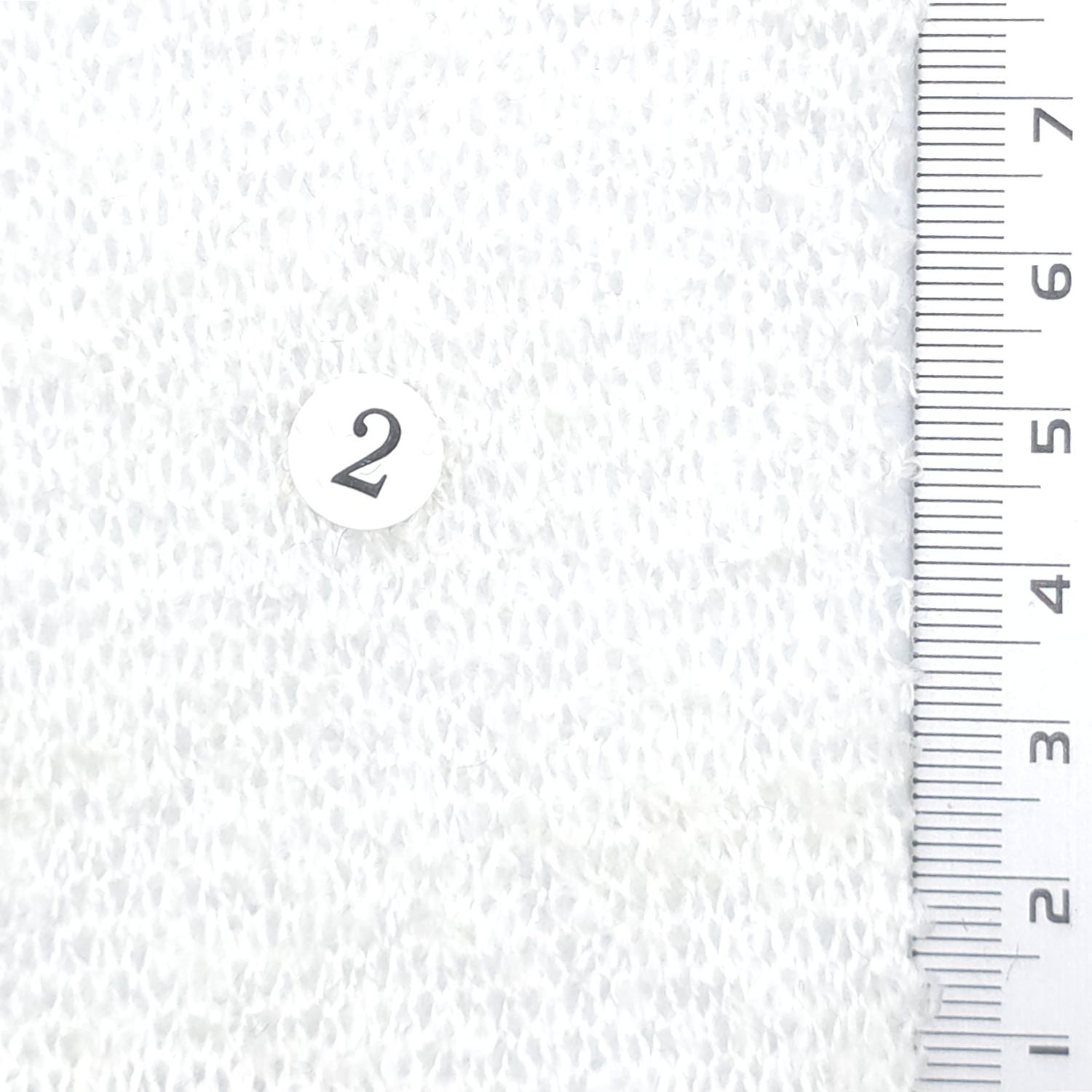 Boucle Acrylic Nylon Wool Knit Fabric - FAB1974 - White