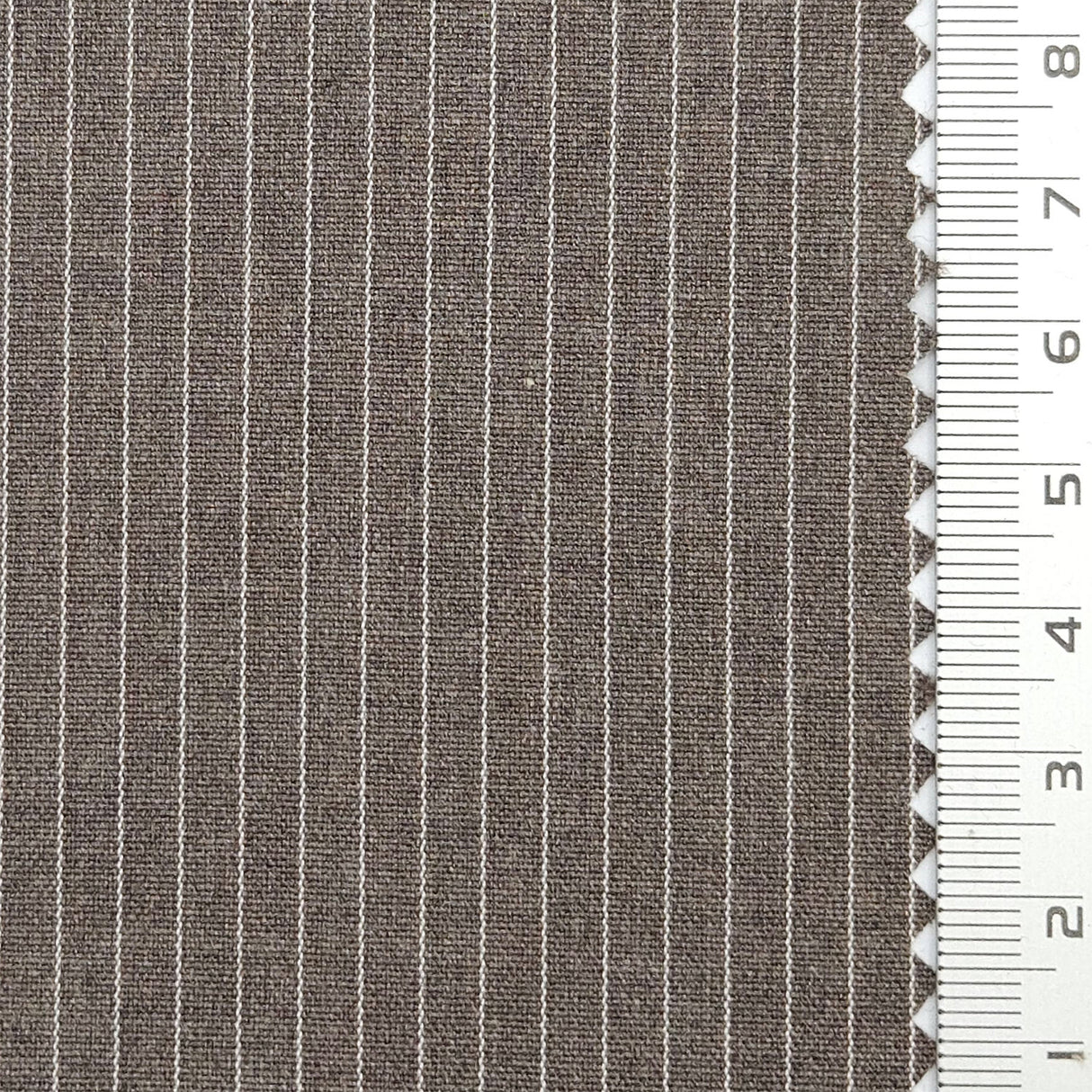 Pin Stripe Plain Polyester Spandex Rayon Woven Fabric - FAB1783 - Taupe