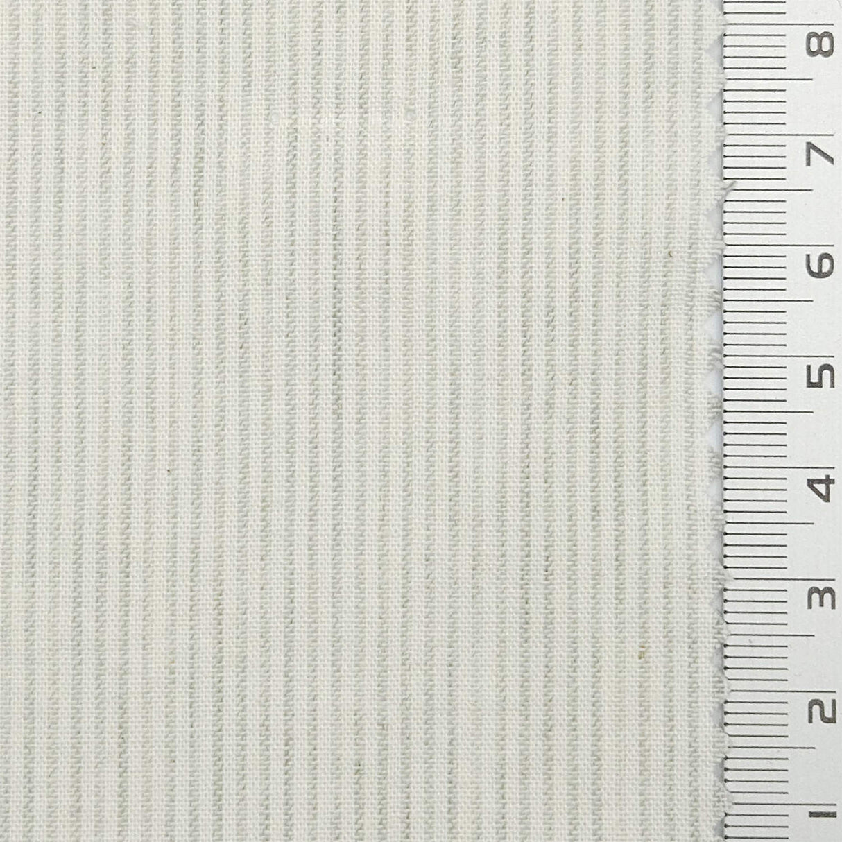 Pin Stripe Plain Cotton Woven Fabric - FAB1796 - Pearl