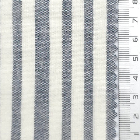 Bengal Stripe 100% Cotton Woven Fabric - FAB1967 - Blue Gray