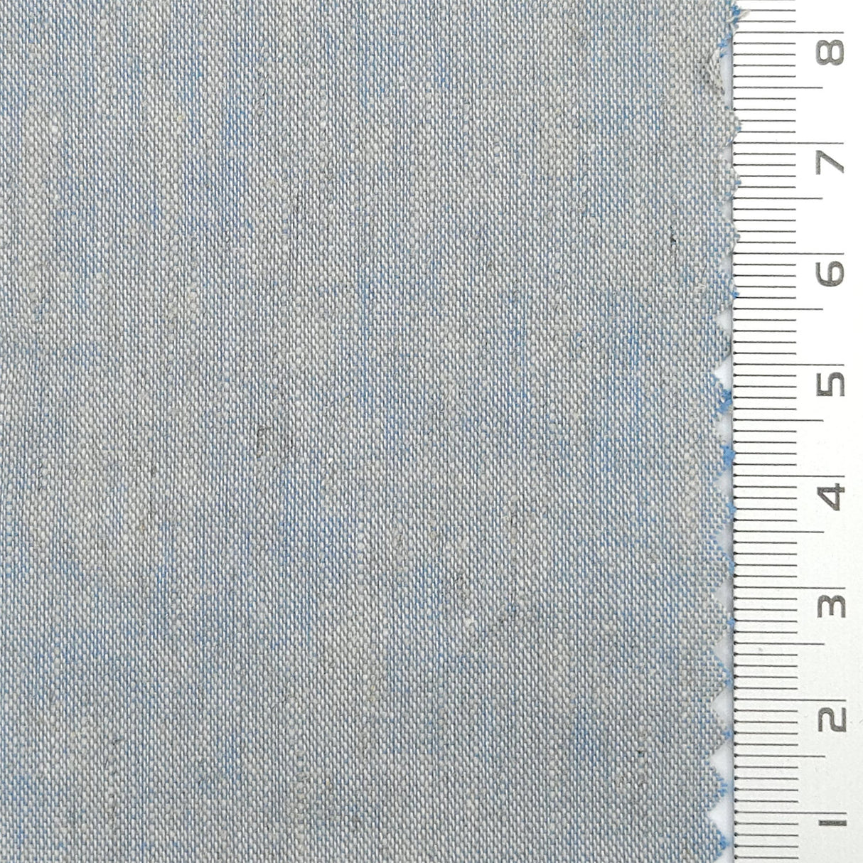 21 Count Solid Plain Linen Cotton Woven Fabric - FAB1785 - Light blue-gray