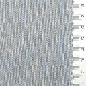 21 Count Solid Plain Linen Cotton Woven Fabric - FAB1785 - Light blue-gray