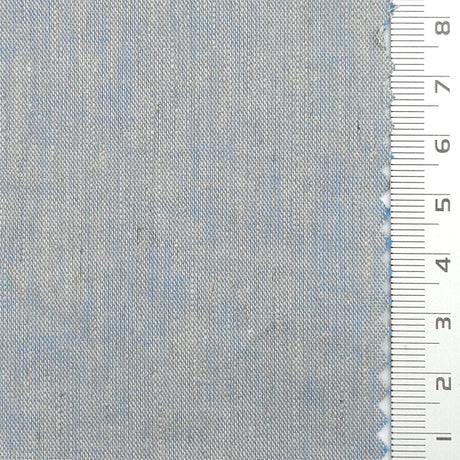 21 Count Solid Plain Linen Cotton Woven Fabric - FAB1785 - 1.Natural linen-2.Light blue-gray-3.Medium gray-4.Charcoal gray-5.Dark gray-6.Black gray 