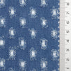 Medium Blue Punched Distressed Denim Cotton Woven Fabric - FAB1835