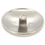 Versatile Nickel Shank Button, 15~25mm, Palm Tree Design, Semi - Gloss, Multiple Sizes - FBTN268 - Nickel / 15mm-Nickel / 18mm-Nickel / 21mm-Nickel / 23mm-Nickel / 25mm 