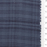Midnight Blue Check Cotton Rayon Woven Fabric - FAB1826