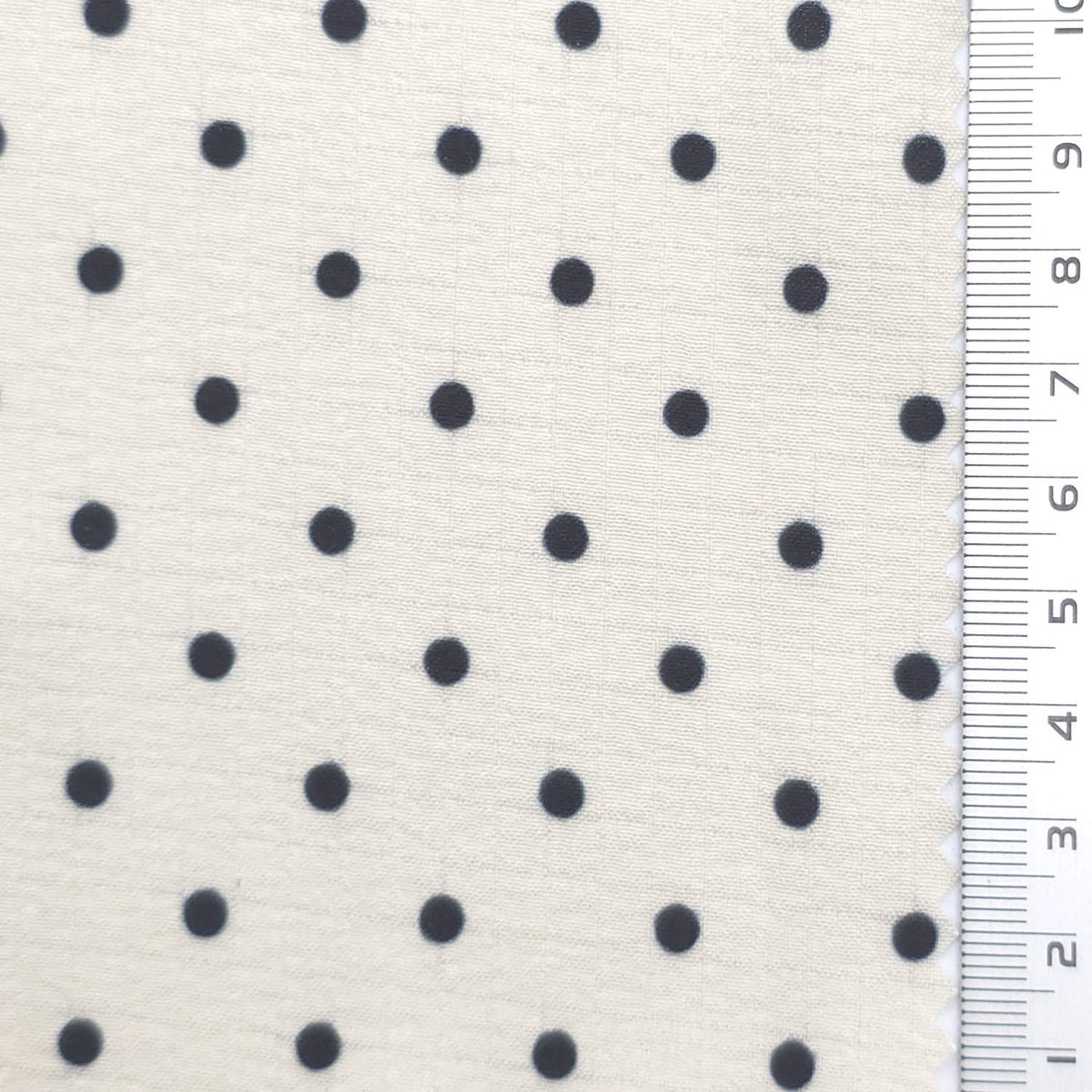 Polka Dot Polyester Woven Fabric - FAB1972 - Beige