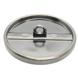 Versatile Black Nickel Shank Button, 15~25mm, Textured Pattern, Semi - Gloss, Multiple Sizes - FBTN281 - Nickel / 15mm-Nickel / 18mm-Nickel / 21mm-Nickel / 23mm-Nickel / 25mm 