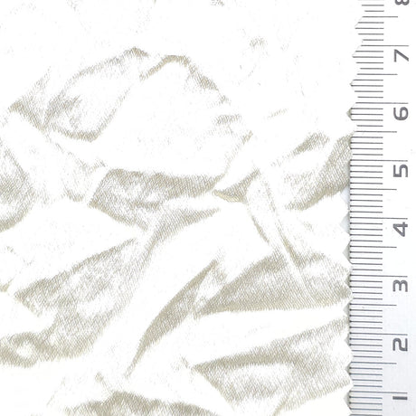 Crinkled Polyester Woven Fabric - FAB1970 - Ivory