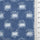 Medium Blue Distressed Denim Cotton Woven Fabric - FAB1833