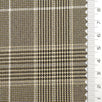Glen Check YarnDyed Spandex Rayon Polyester Woven Fabric - FAB1769 - 1.Black and purple plaid-2.Olive green and Black plaid-3.Black and orange plaid-4.Light brown plaid-5.Black and blue plaid-6.Black and grey plaid 