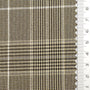 Glen Check YarnDyed Spandex Rayon Polyester Woven Fabric - FAB1769 - Olive green and Black plaid