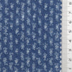 Medium Blue Perforated Distressed Cotton Woven Fabric - FAB1834