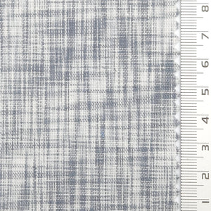 Solid Denim Tweed YarnDyed Cotton Woven Fabric - FAB1773 - Light grey and white plaid