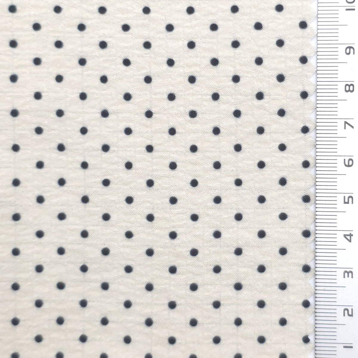 Polka Dot Polyester Woven Fabric - FAB1971 - Beige