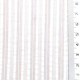 Pale Pink - Dobby Stripe Woven Cotton Poly Shirting Fabric - FAB1859