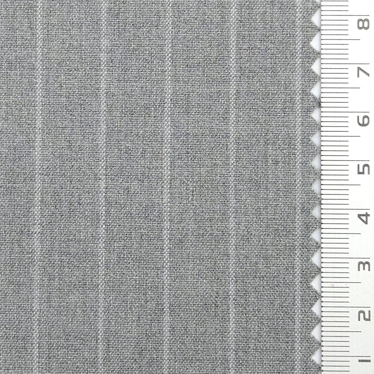 1.Tan-2.Light Gray-3.Dark Gray-4.Charcoal-5.Navy Blue - Chalk Stripe Plain Polyester Spandex Rayon Woven Fabric - FAB 1781