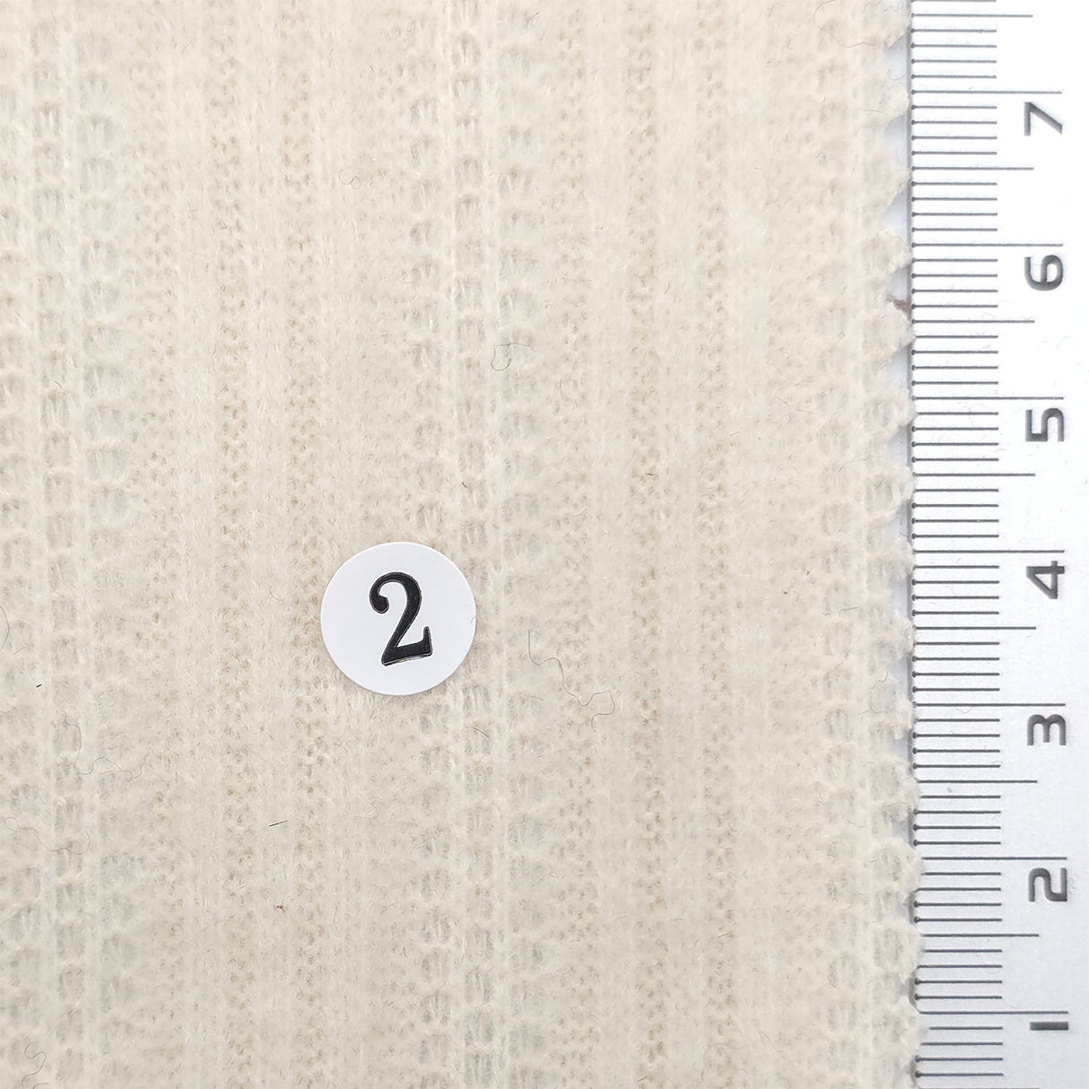 Cream - Brushed Rib Poly Rayon Knit Fabric - FAB1856