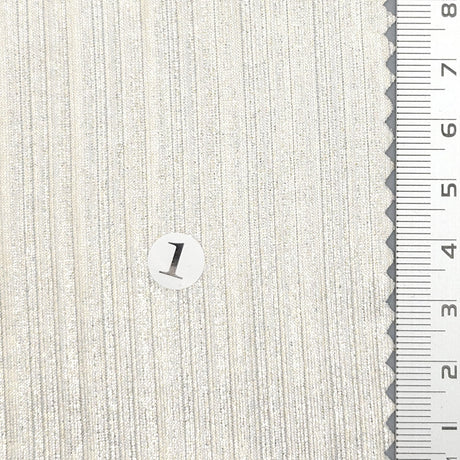 Solid Foil Irregular Slinky Polyester Spandex Knit Fabric - FAB1697 - 1.White/Silver (2)-2.White/Gold (1)-3.Grey/Silver (3)-4.Grey/Gold (4)-5.Beige/Silver (6)-6.Beige/Gold (7)-7.Royal/Silver (8)-8.Brown/Gold (9)-9.Teal/Silver (10)-10.Brown/Silver (11) 
