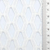 White Airy Zigzag Mesh Poly Knit Fabric - FAB1849