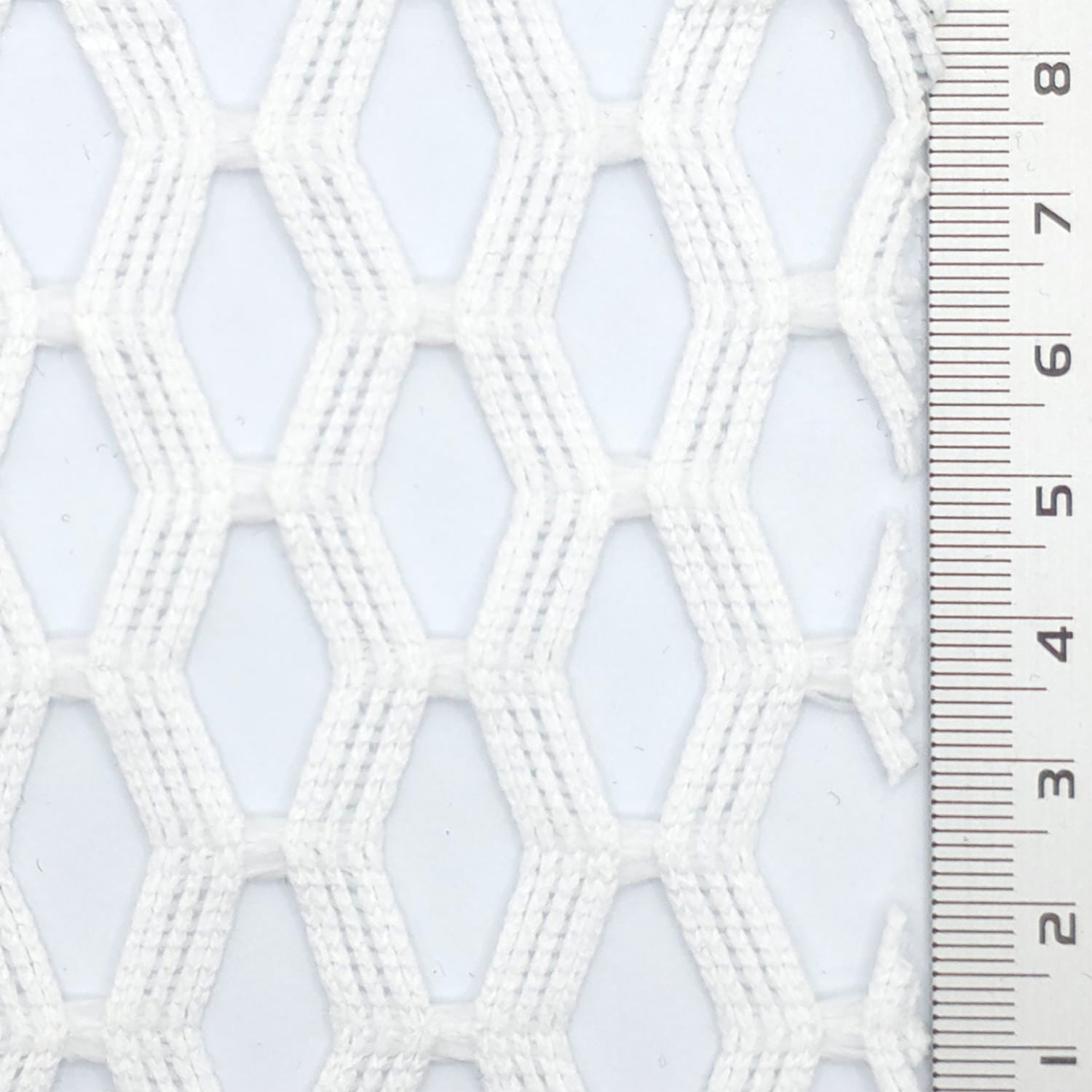 1.Pink-2.White-3.Light Blue-4.Beige-5.Khaki - Airy Zigzag Mesh Poly Knit Fabric - FAB 1849