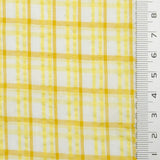 Multi Color Check YarnDyed Polyester Cotton Woven Fabric - FAB1789 - 1.Purple and yellow plaid-2.Yellow and white plaid-3.Light blue and white plaid-4.Pink and white plaid 