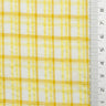 Multi Color Check YarnDyed Polyester Cotton Woven Fabric - FAB1789 - 1.Purple and yellow plaid-2.Yellow and white plaid-3.Light blue and white plaid-4.Pink and white plaid 