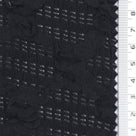 1: White-2: Black-Swatch - Medium Weight Raised Ribbon Textured Poly Span Jacquard Woven Fabric - FAB 1933