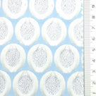 Geometric Polyester Nylon Woven Fabric - FAB1977 - Light Blue