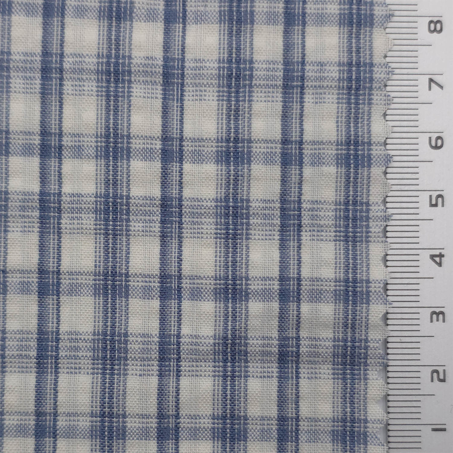 Light Blue - Plaid Cotton Woven Fabric - FAB1864