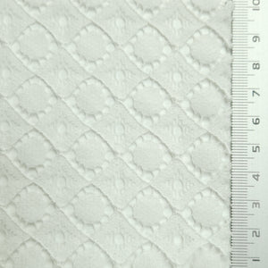 Solid Dot Lace Cotton Nylon Knit Fabric | FAB1560 | 1.Black, 2.White, 3.Ivory, 4.Pink, 5.Mint, 6.Beige by Fabricis.com #