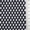 Black Structured Mesh Poly Knit Fabric - FAB1847