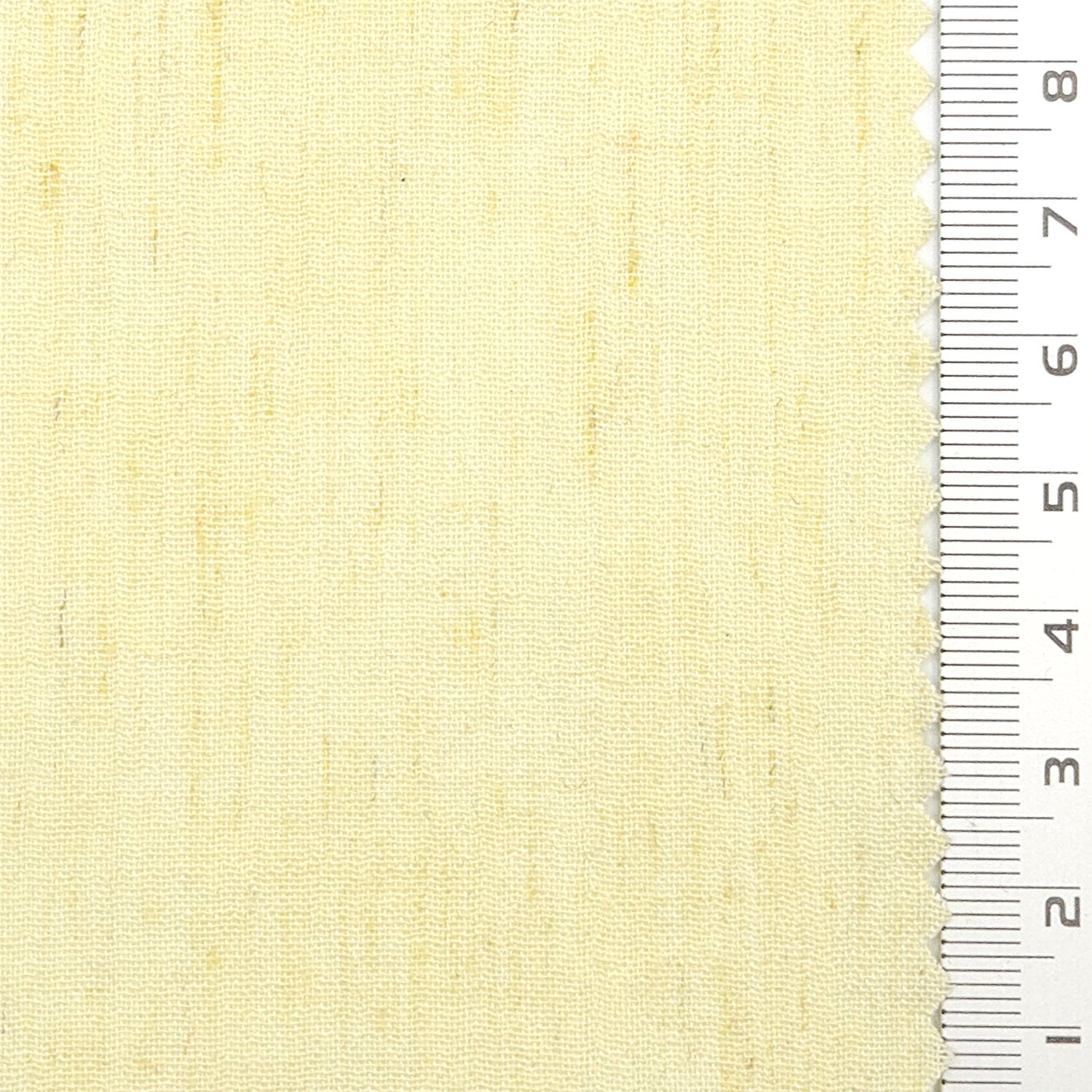 Solid Crinkled Plain Cotton Polyester Linen Woven Fabric - FAB 1772 - 2.Light yellow