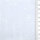 Snowflake Galaxy Polyester Knit Fabric - FAB1950 - Sky Blue