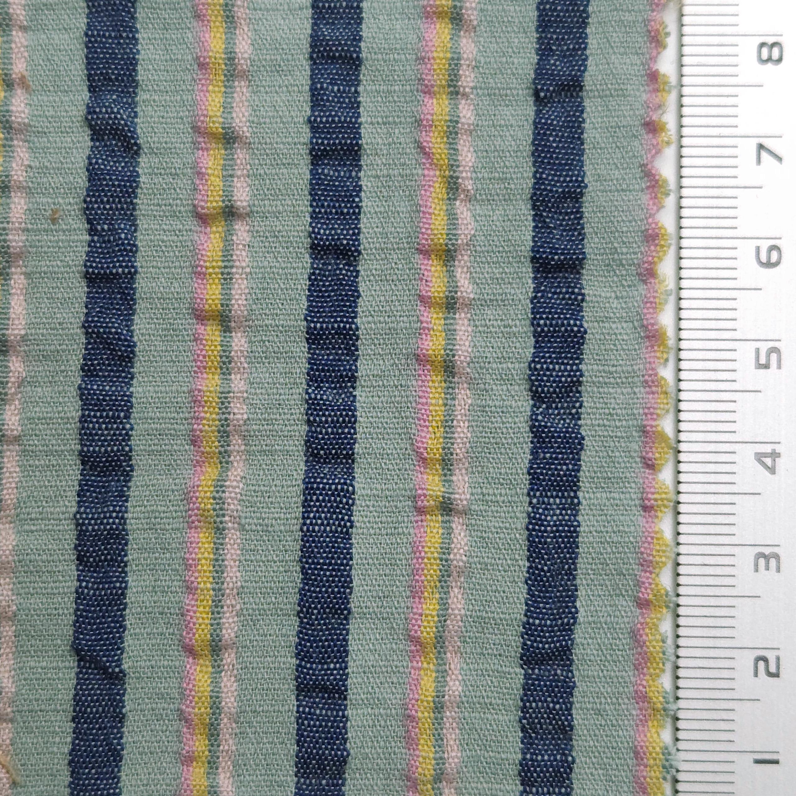 Stripe Jacquard YarnDyed Polyester Cotton Woven Fabric | FAB1583 | 1.Pale Taupe, 2.Heather, 3.Coral Tree, 4.Pale Brown, 5.Quill Grey, 6.Black by Fabricis.com #