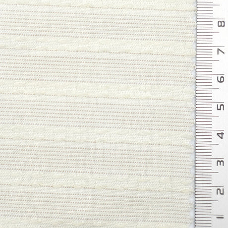 Gray Textured Jacquard Stripe Cotton Woven Fabric - FAB1824