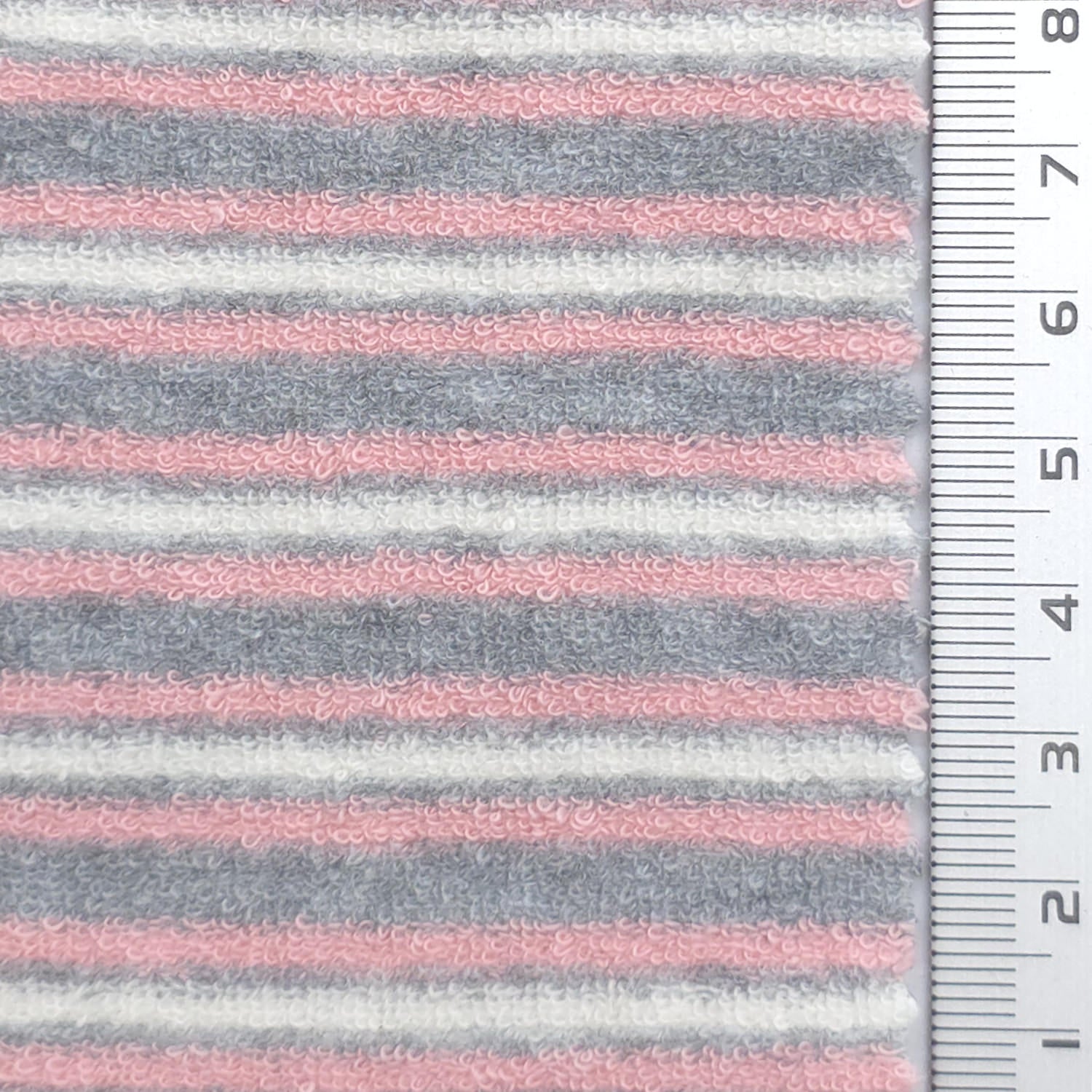 Stripe Cotton Polyester Knit Fabric - FAB1958 - Pink