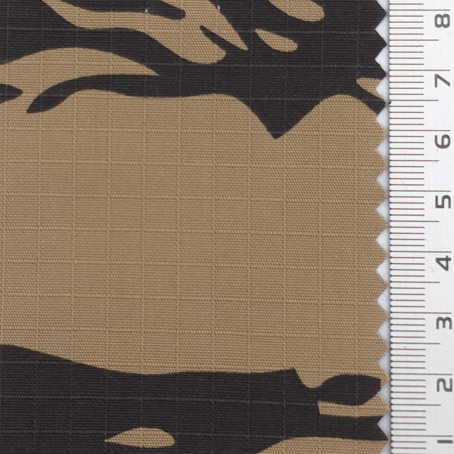 1.Olive-2.Desert-3.Gray-4.Brown-5.Black Navy - Tiger Camouflage Ripstop Poly Cotton Woven Fabric - FAB 1840