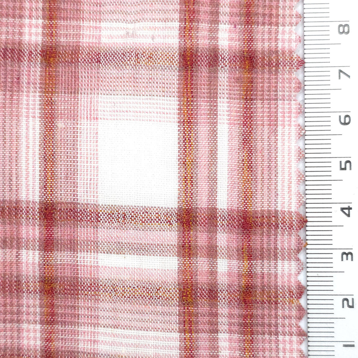 Light Red - Plaid Woven Cotton Fabric - FAB1860