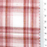 Light Red - Plaid Woven Cotton Fabric - FAB1860