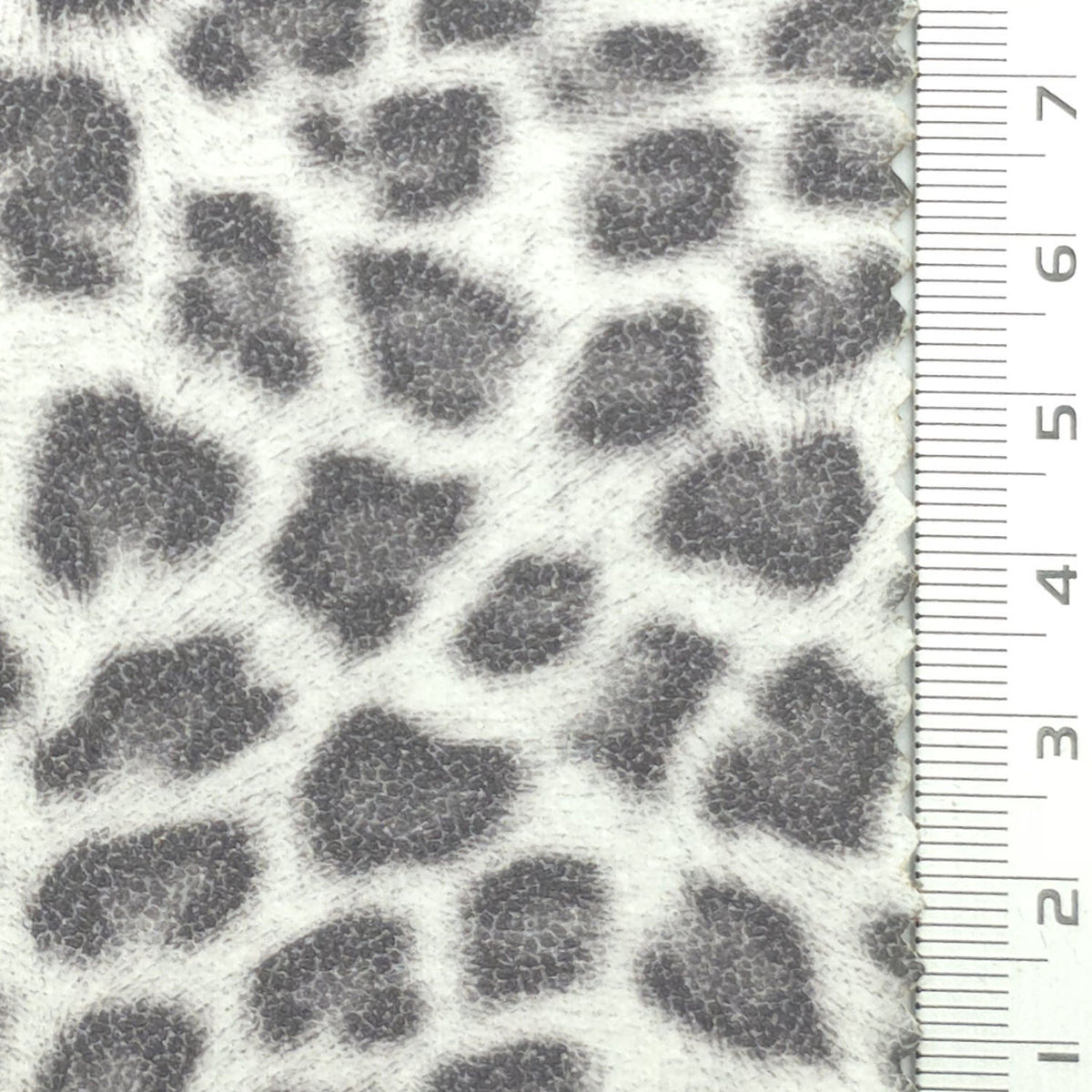 Animal Print Polyester Polyurethane Knit Fabric - FAB1978 - White