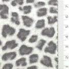 Animal Print Polyester Polyurethane Knit Fabric - FAB1978 - White