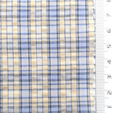 Light Blue - Plaid Cotton Woven Fabric - FAB1862