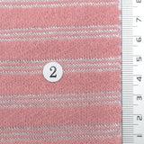 Light Pink - Metallic Stripe Knit Acry Metal Fabric - FAB1858