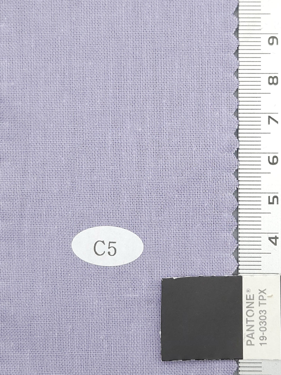 1.Cadet Blue-2.Wisteria Purple-3.Gainsboro-4.Grey Goose-5.Pink Flare - Linen Cotton Woven Fabric - FAB 1267