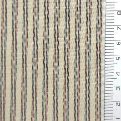 Stripe Cotton Woven Fabric - FAB1966 - Beige