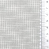 Light Gray - Windowpane Plain Nylon Woven Fabric - FAB1869