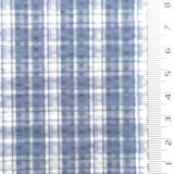Light Blue - Gingham Poly Cotton Woven Fabric - FAB1863