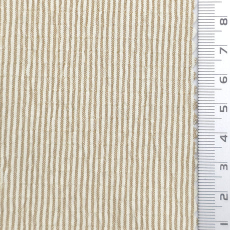 Pinstripe Polyester Rayon Woven Fabric - FAB1962 - Beige