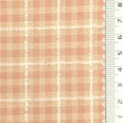 1: Dark Charcoal-2: Peach-3: Mustard Yellow-4: Golden Brown-5: Tan - Textured Lightweight Embroidered Plaid Poly Cotton Shirting Woven Fabric - FAB 1935